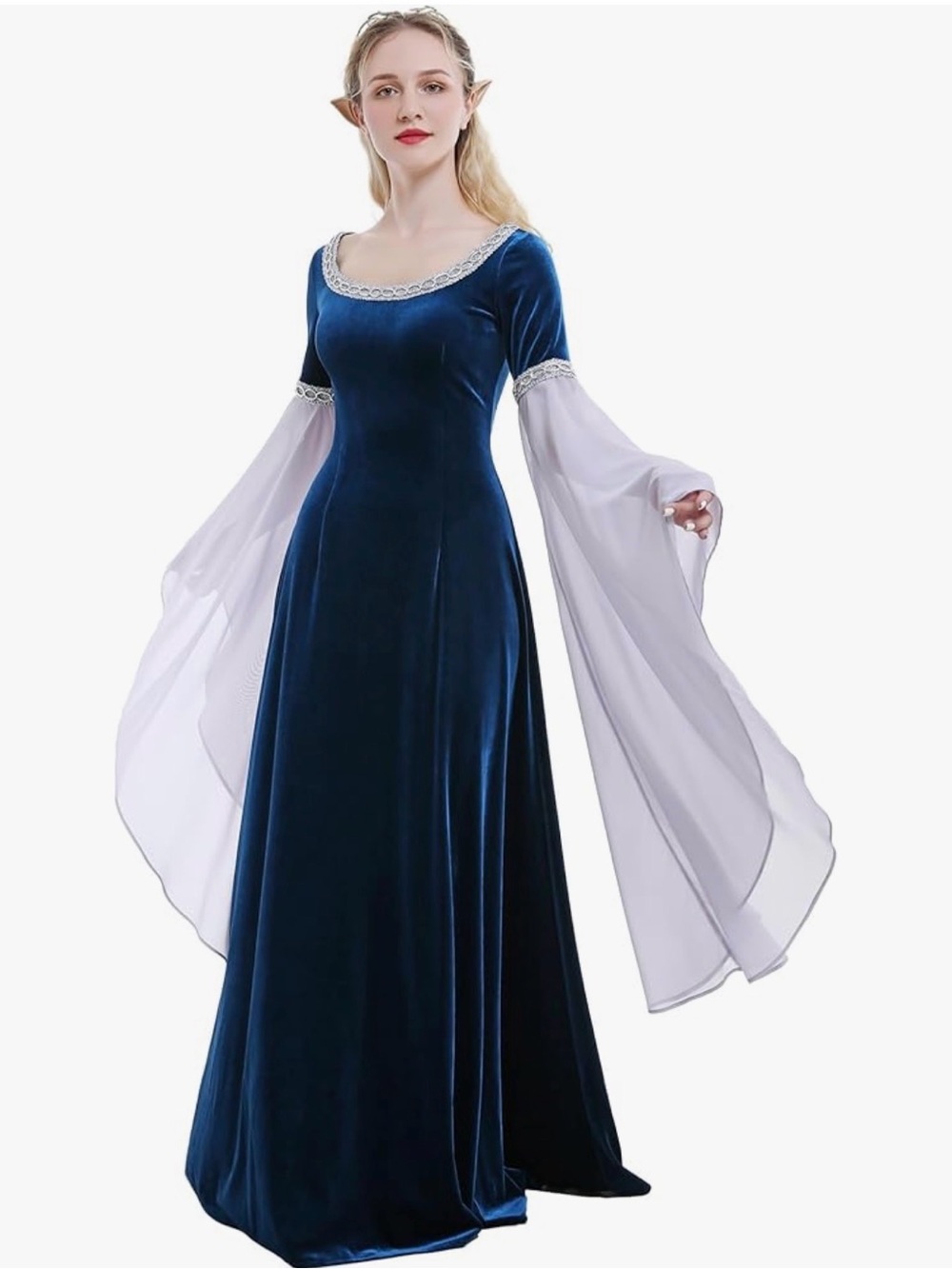 Blue Medieval Elven Dress
